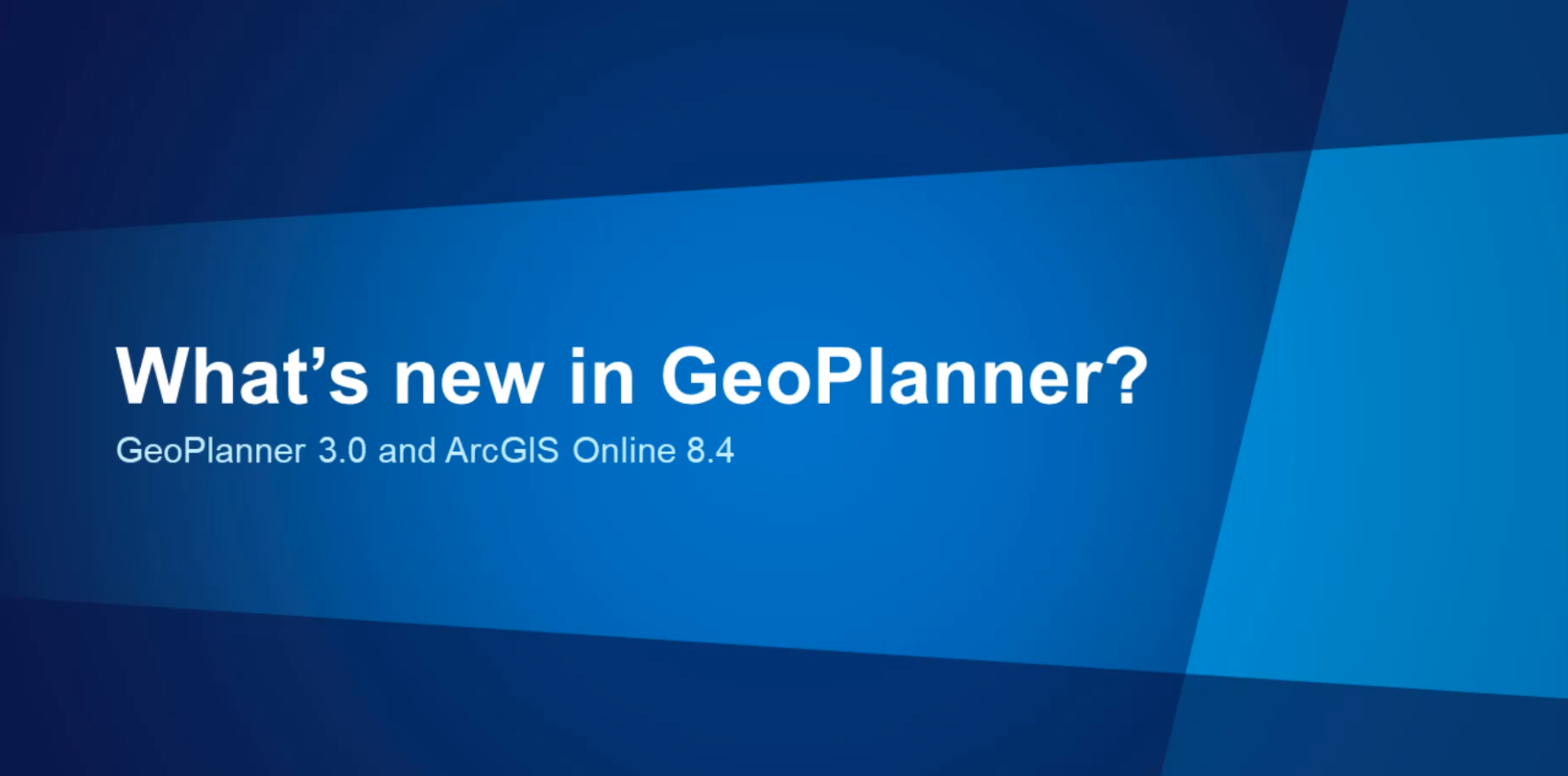 Novedades de GeoPlanner 3.0 - Ver en GeoNet