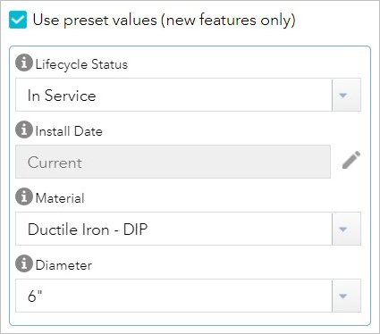 Ejemplos de valores predefinidos