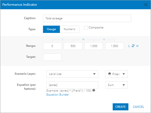 Configuración de la vista del calibre